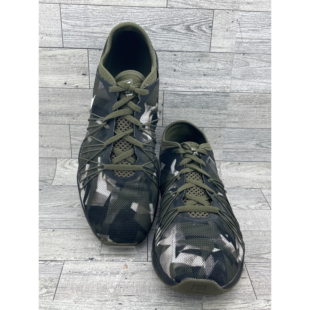 Nike Dual Fusion TR 6 Women Size‎ 9 Olive Camo Training Shoes 844667-200